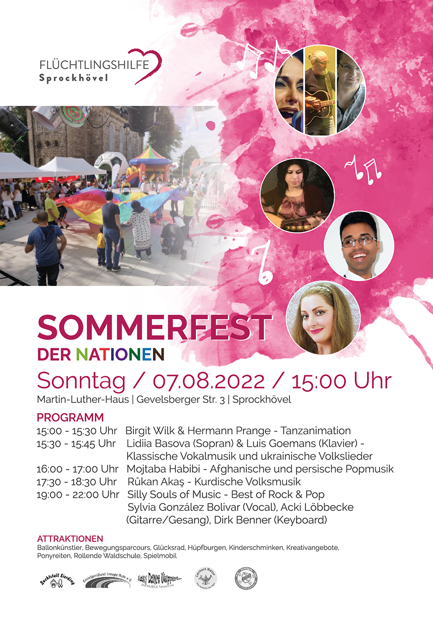 Plakat Sommerfest der Nationen